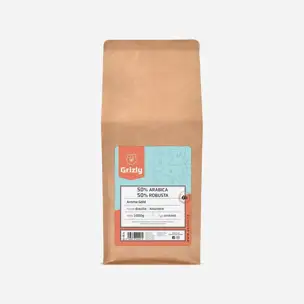 Pražená zrnková káva 50/50 Aroma Gold 6 x 1000 g