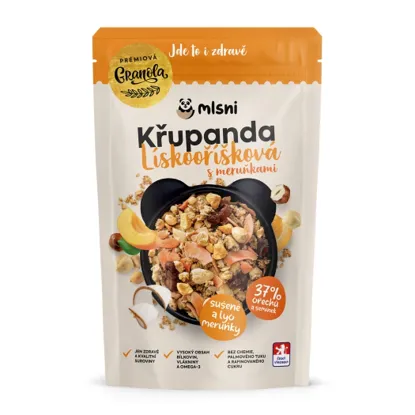 Prémiová granola Lískooříšková s meruňkami