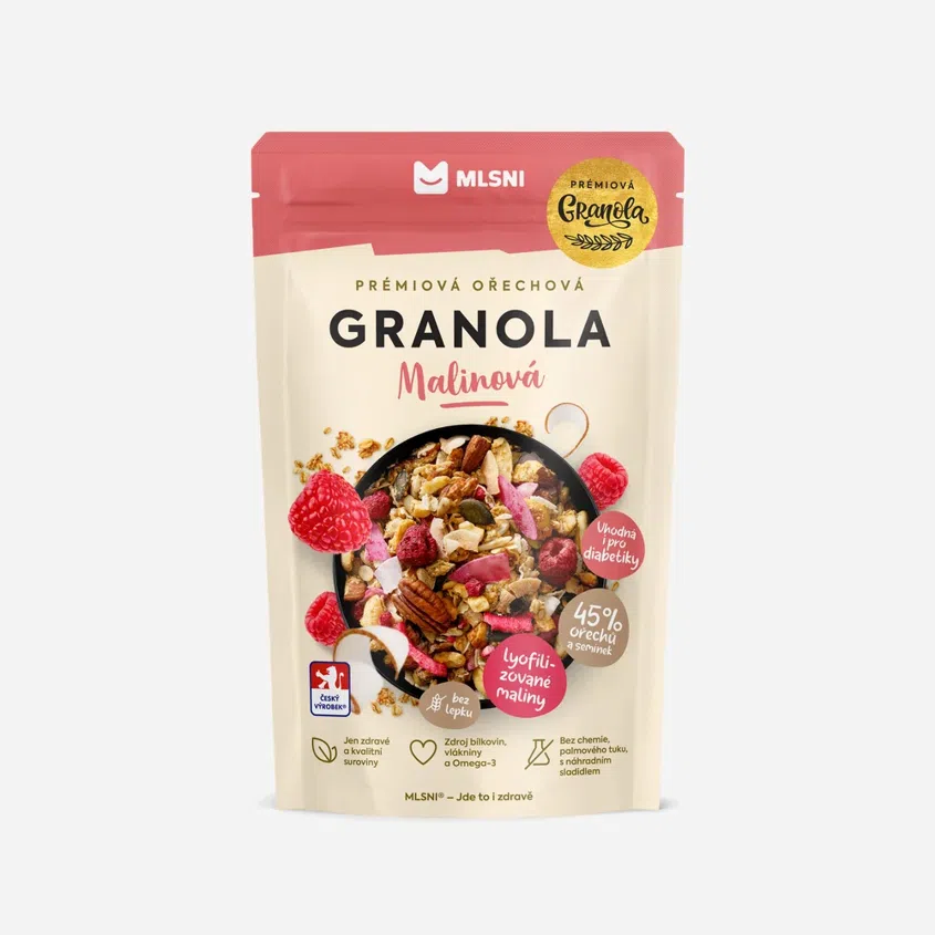 Prémiová granola Malinová DIA