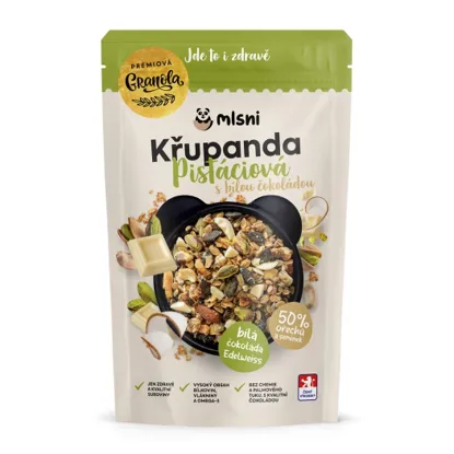 Prémiová granola Pistáciová s bílou čokoládou 6 x 400 g