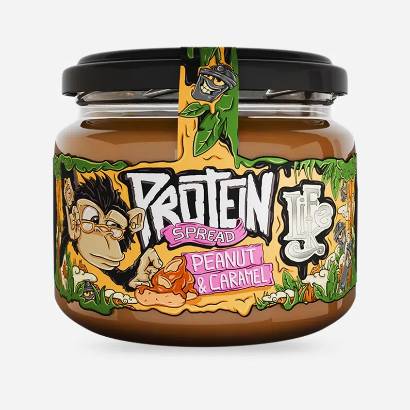 Protein arašídy a karamel