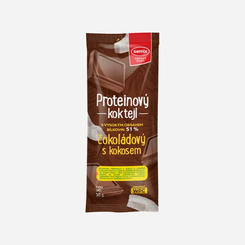 Proteinový koktejl čokoládový s kokosem