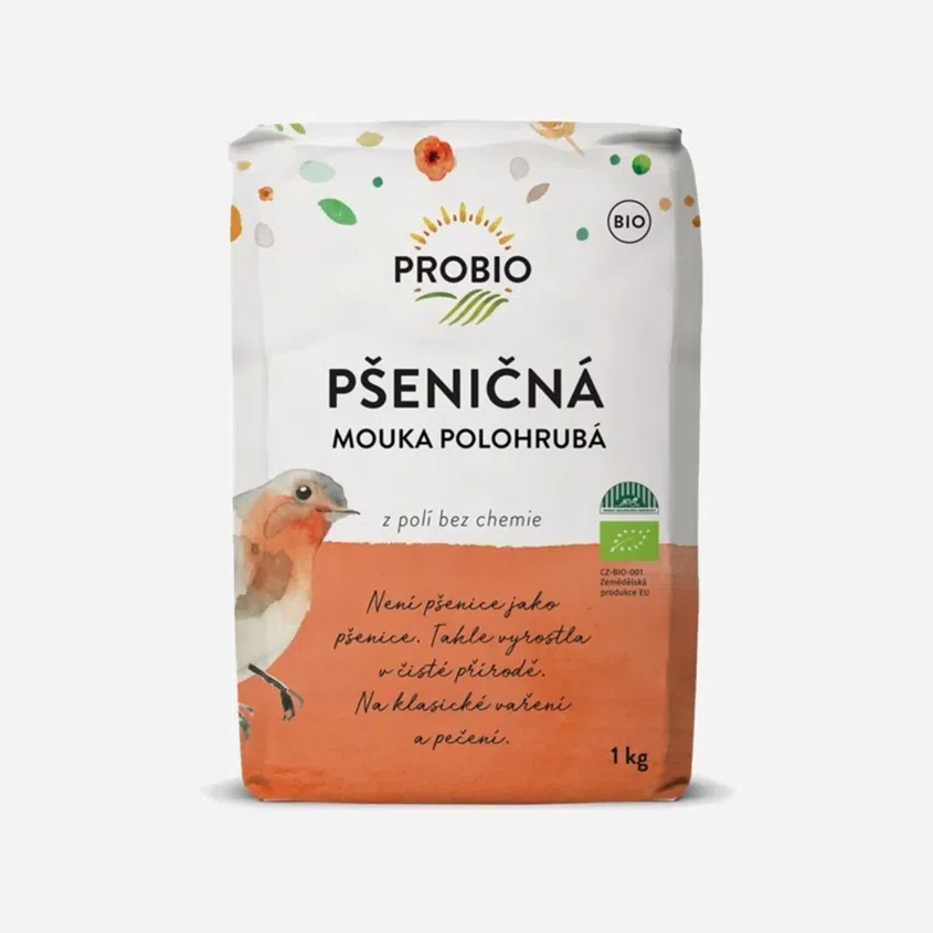 Pšeničná mouka bílá polohrubá