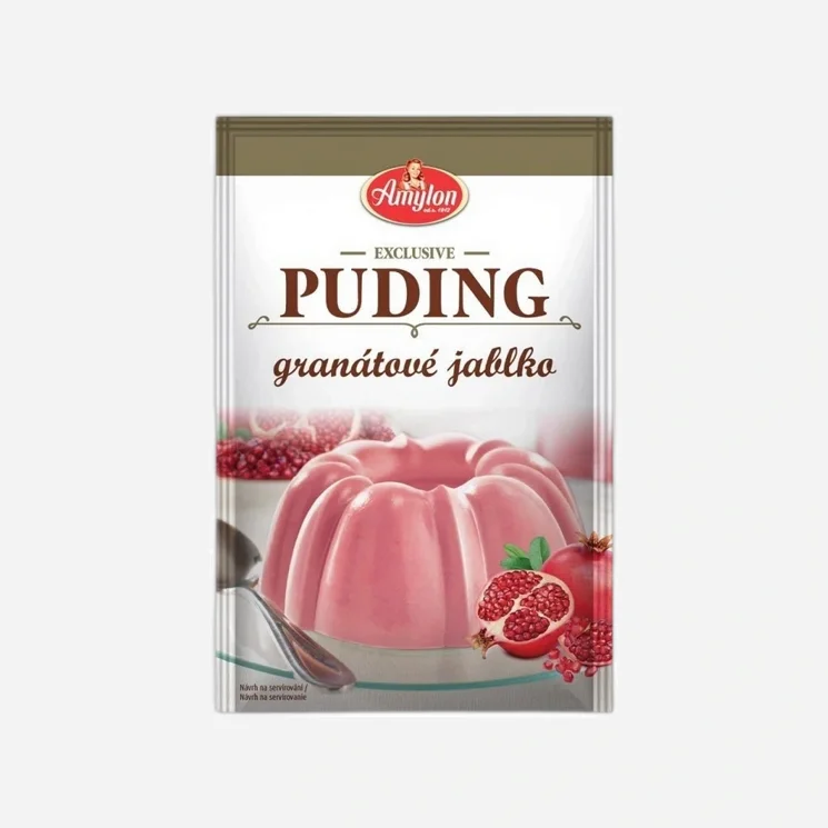 Puding granátové jablko