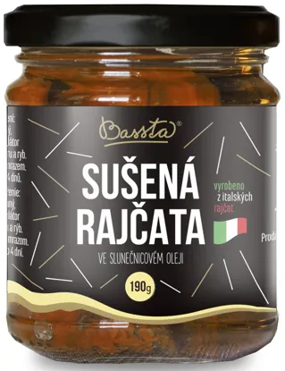 Rajčata sušená na slunci ve slunečnicovém oleji
