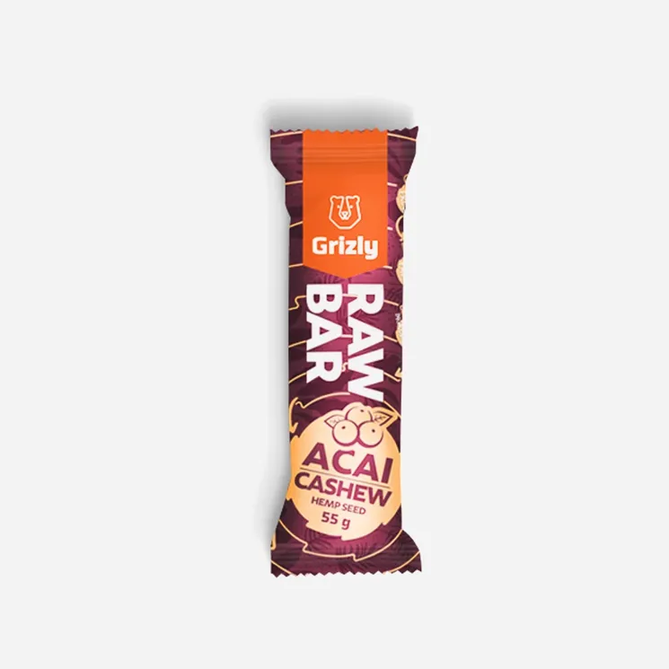 RAW Bar acai-kešu-konopné semínko 12 x 55 g