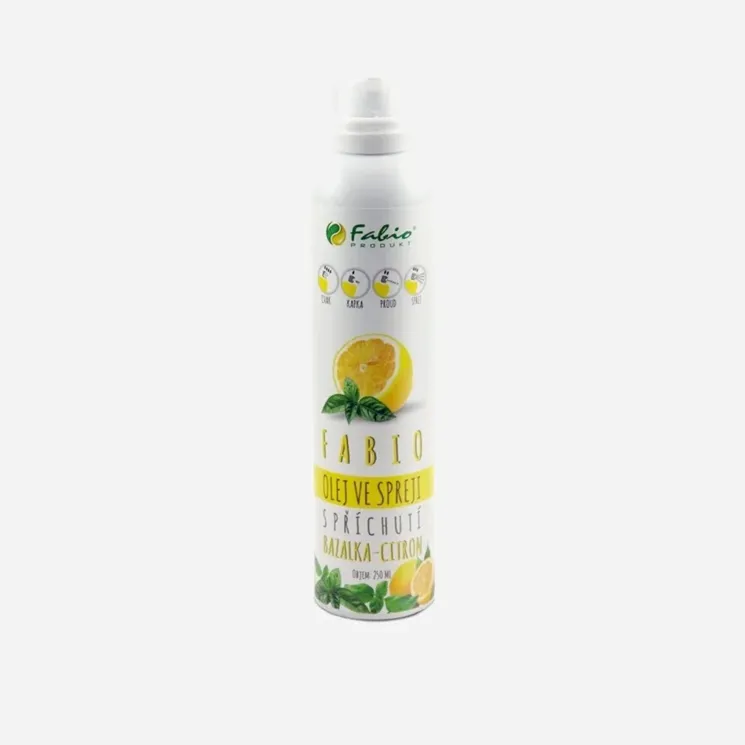 Řepkový olej ve spreji Bazalka - Citron 6 x 250 ml
