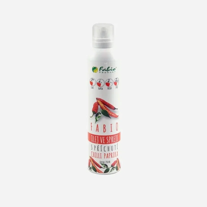 Řepkový olej ve spreji Chilli paprika 6 x 250 ml