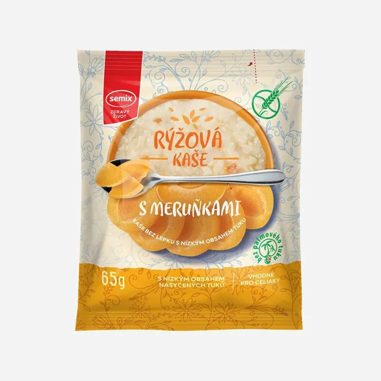 Rýžová kaše s meruňkami bez lepku