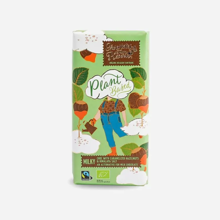 Rýžová VEGAN čokoláda s kar. lísk. oříšky a him. solí 51% BIO