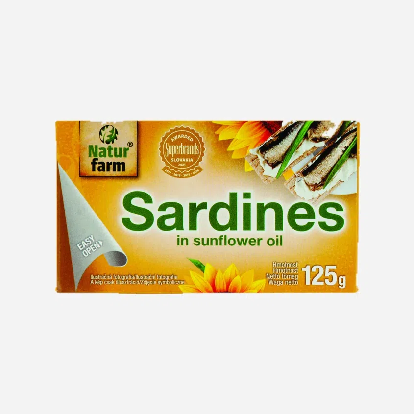 Sardinky ve slunečnicovém oleji 6 x 125 g