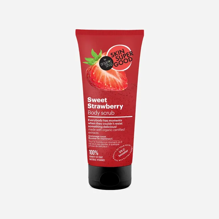 Skin super good Tělový peeling sladká jahoda