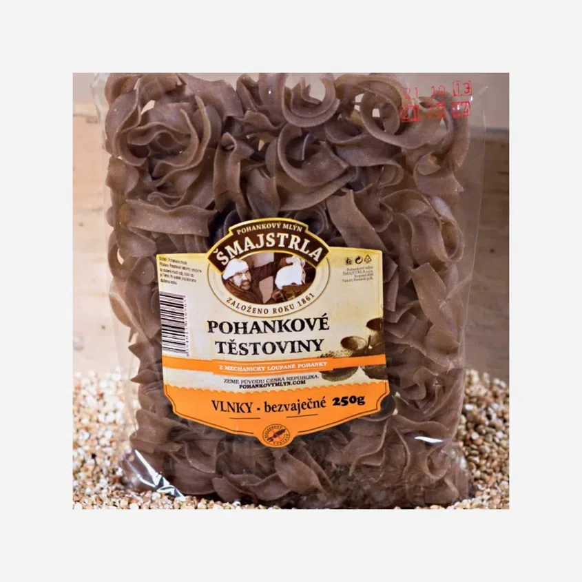 Šmajstrla Pohankové těstoviny vlnky 6 x 250 g