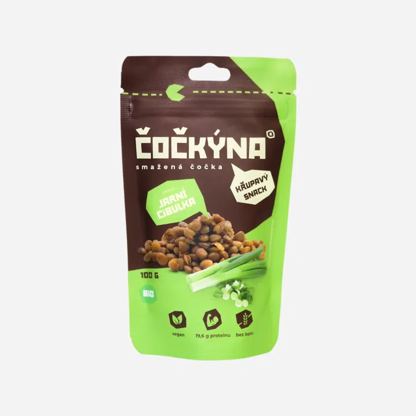 Smažená čočka jarní cibulka BIO