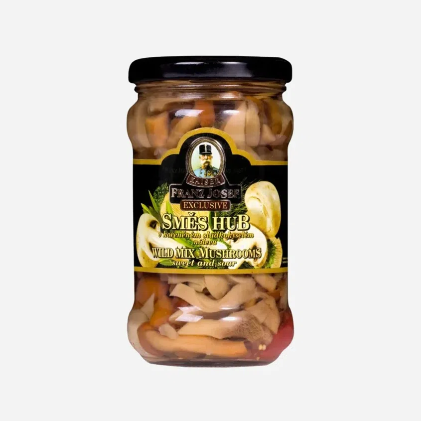 Směs hub v sladkokyselém nálevu 314 ml () 6 x 280 g