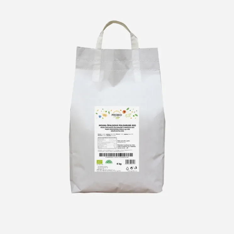 Špaldová mouka bílá polohrubá BIO 6 x 4000 g