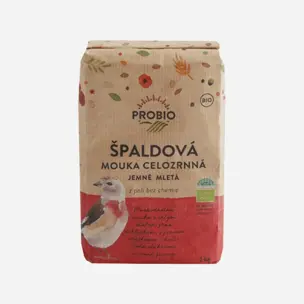 Špaldová mouka celozrnná jemně mletá BIO 6 x 1000 g
