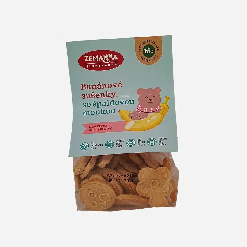 Špaldové banánové sušenky BIO 6 x 100 g