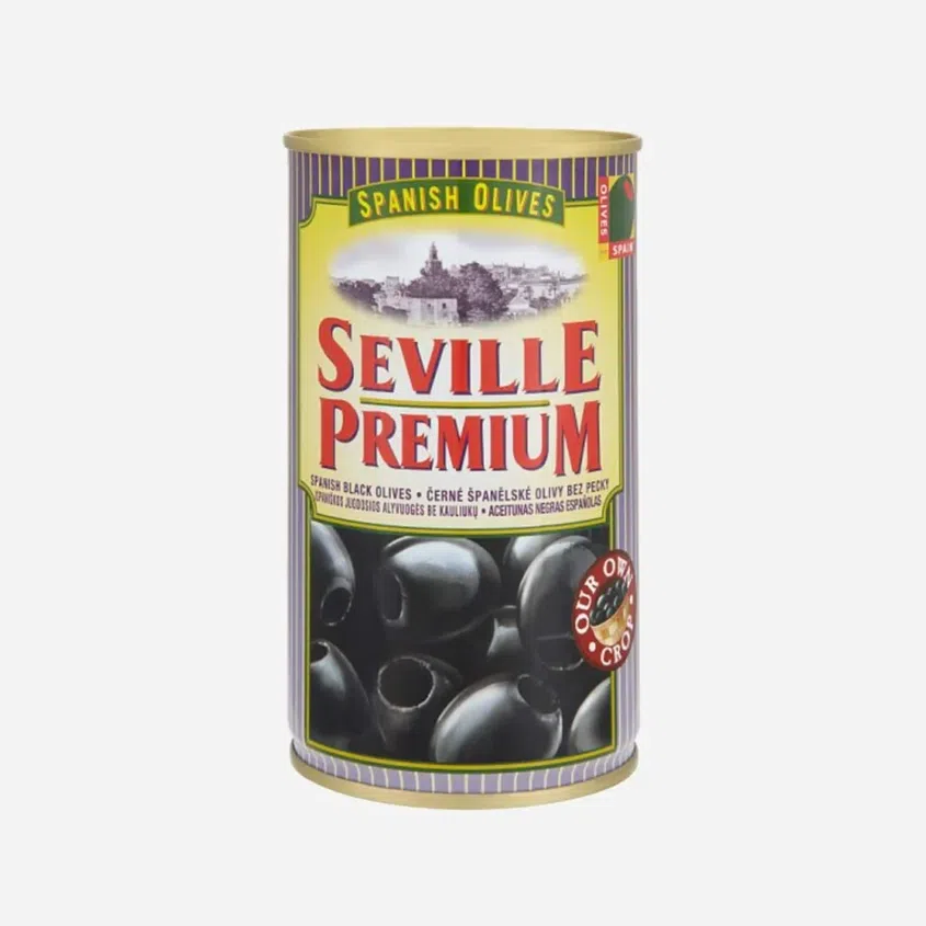 Spanish Olives černé olivy bez pecky