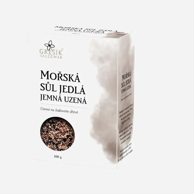 Sůl Mořská jedlá jemná uzená 6 x 100 g