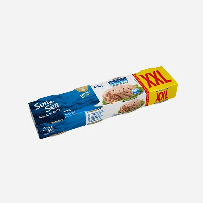 Sun&Sea Tuňák ve vlastní šťávě XXL 4x80 g 6 x 320 g