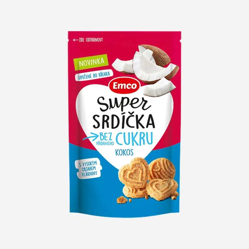 Super srdíčka kokos