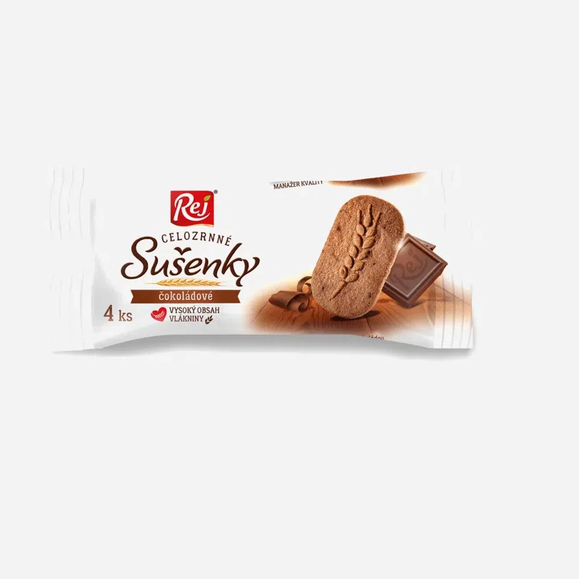 Sušenky celozrnné čokoládové
