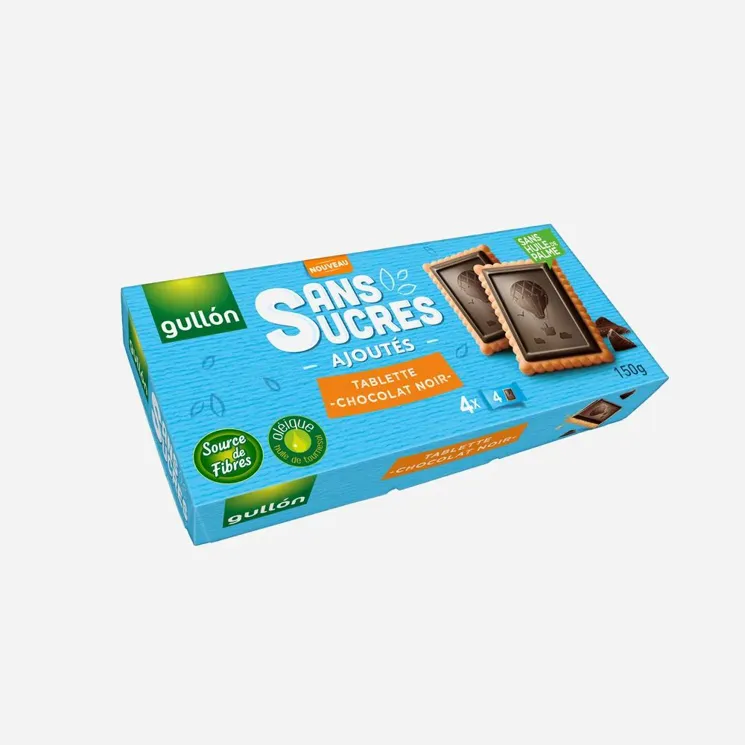 Sušenky s hořkou čokoládou, se sladidlem, bez přídavku cukrů 6 x 150 g