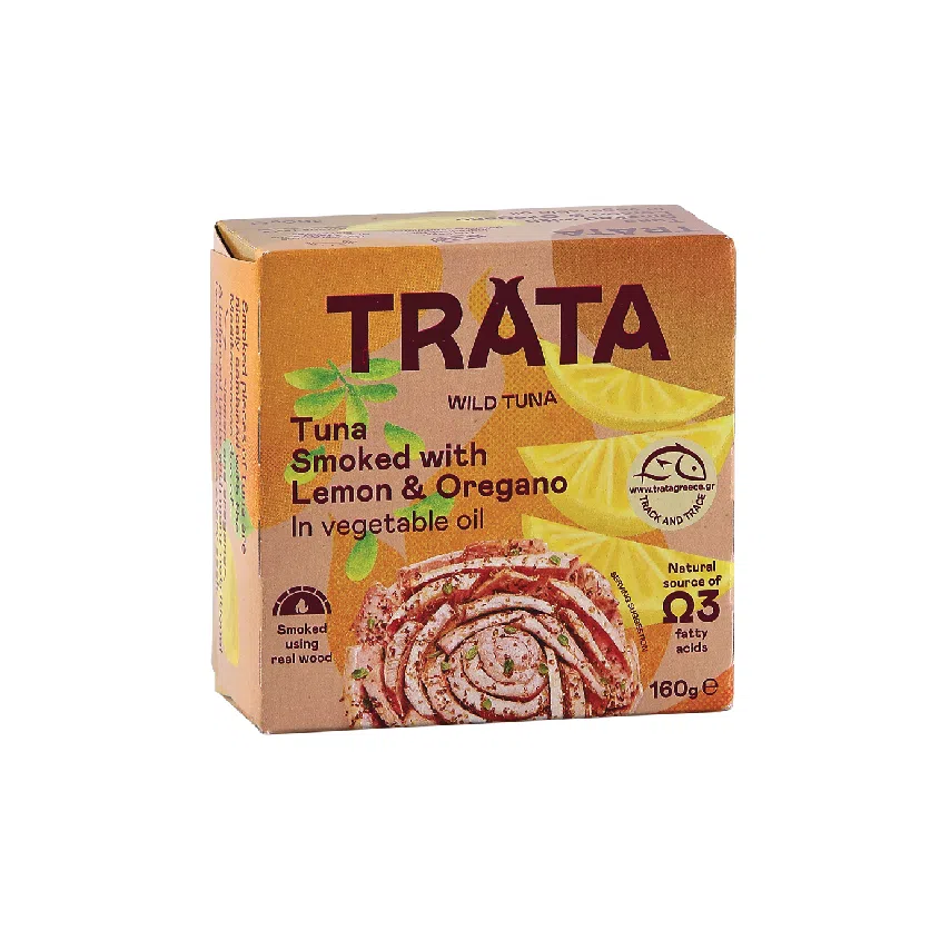 Tuňák uzený v rostlinném oleji citron a oregano