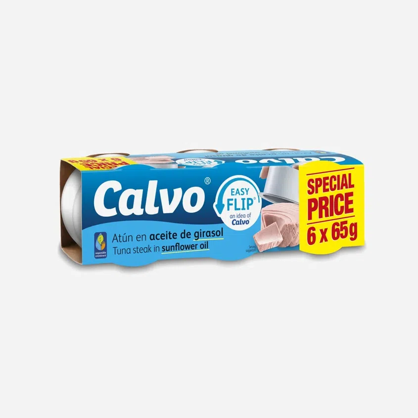 Tuňák ve slunečnicovém oleji 6x65 g 6 x 390 g