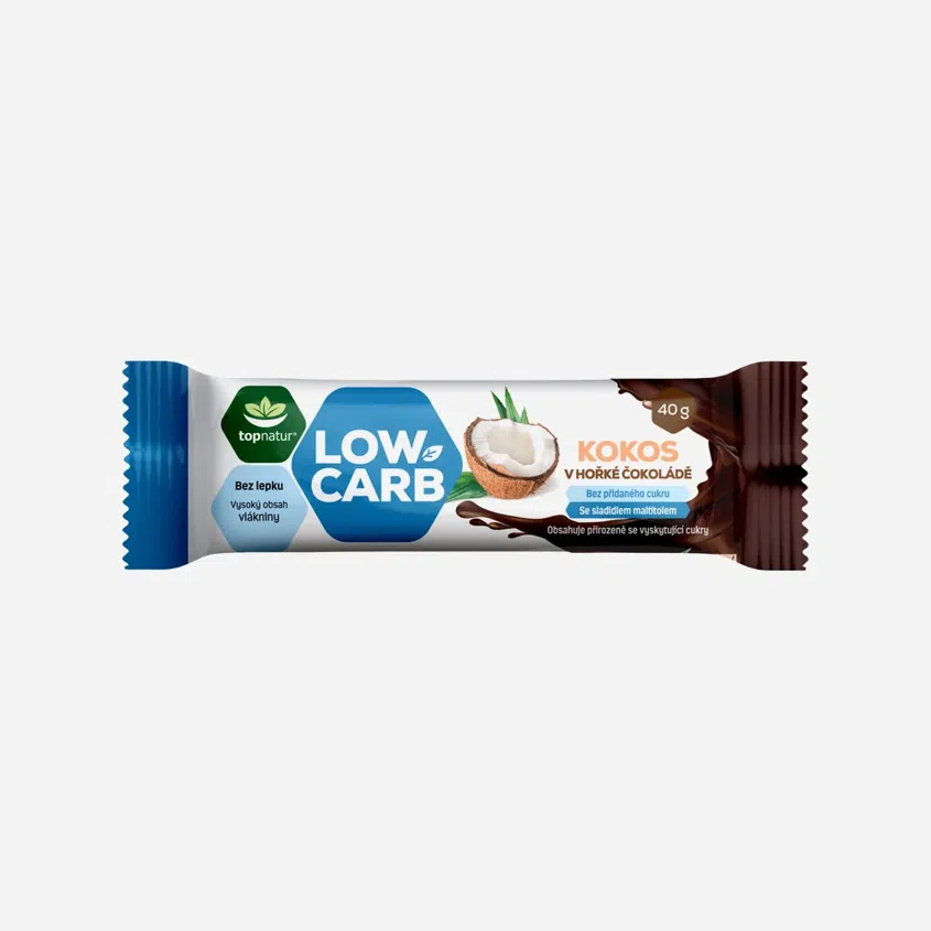 Tyčinka low carb kokos v hořké čokoládě 12 x 40 g