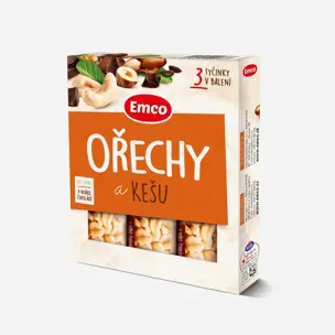 Tyčinka Ořechy a kešu 3x35 g 12 x 105 g