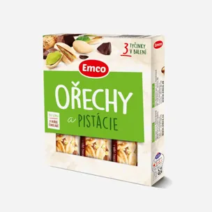 Tyčinka Ořechy a pistácie 3x35 g 12 x 105 g