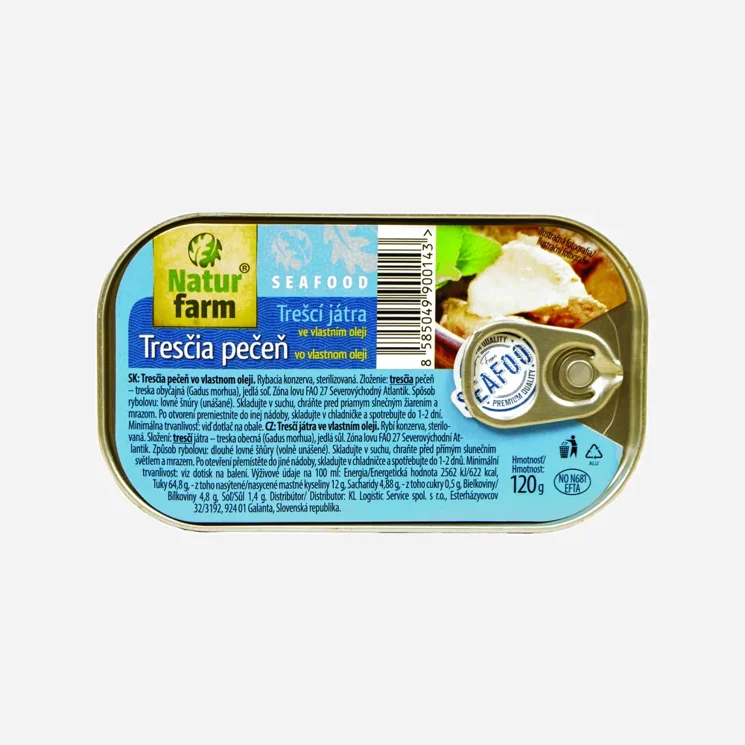 Uzená tresčí játra 6 x 120 g
