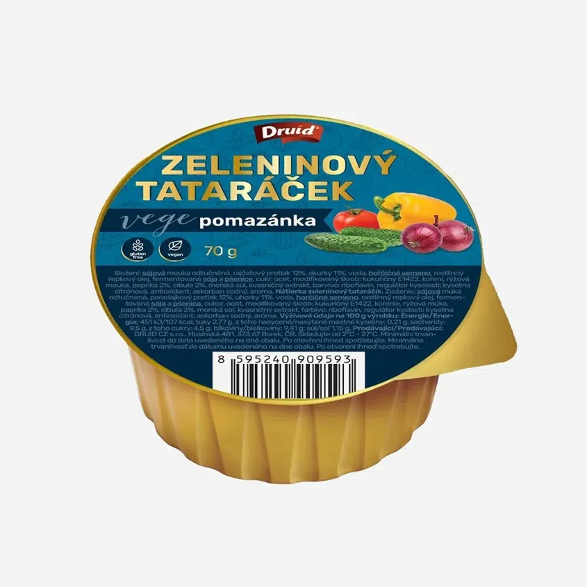 Veganská pomazánka zeleninový tataráček