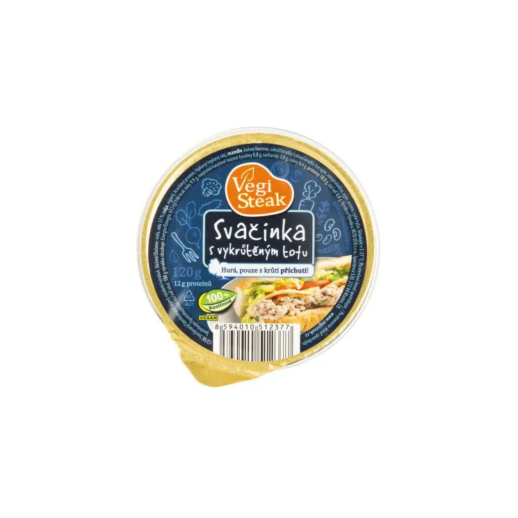 Vegi steak svačinka s vykrůtěným tofu