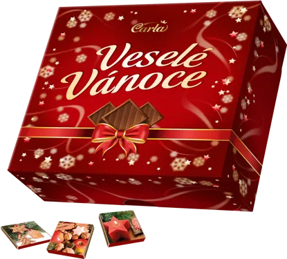 Veselé Vánoce neapolitánky mléčné 6 x 1000 g