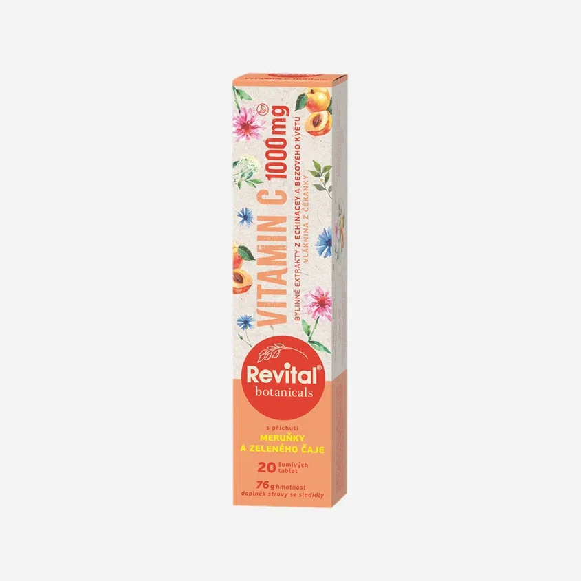 Vitamin C 1 000 mg meruňka zelený čaj
