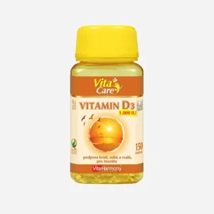 Vitamin D3 1000 m.j. 25 µg 6 x 150 kapslí