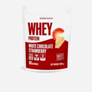Whey Protein Jahoda a bílá čokoláda 5 x 1000 g