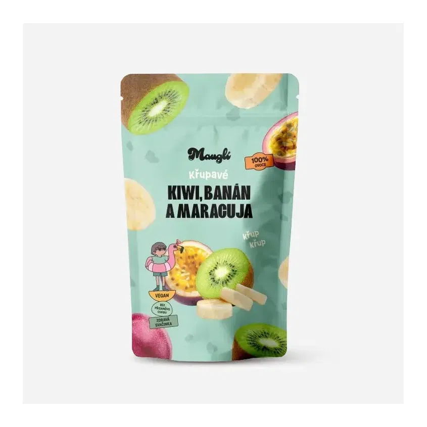 XXL křupavý mix - kiwi, banán a marakuja