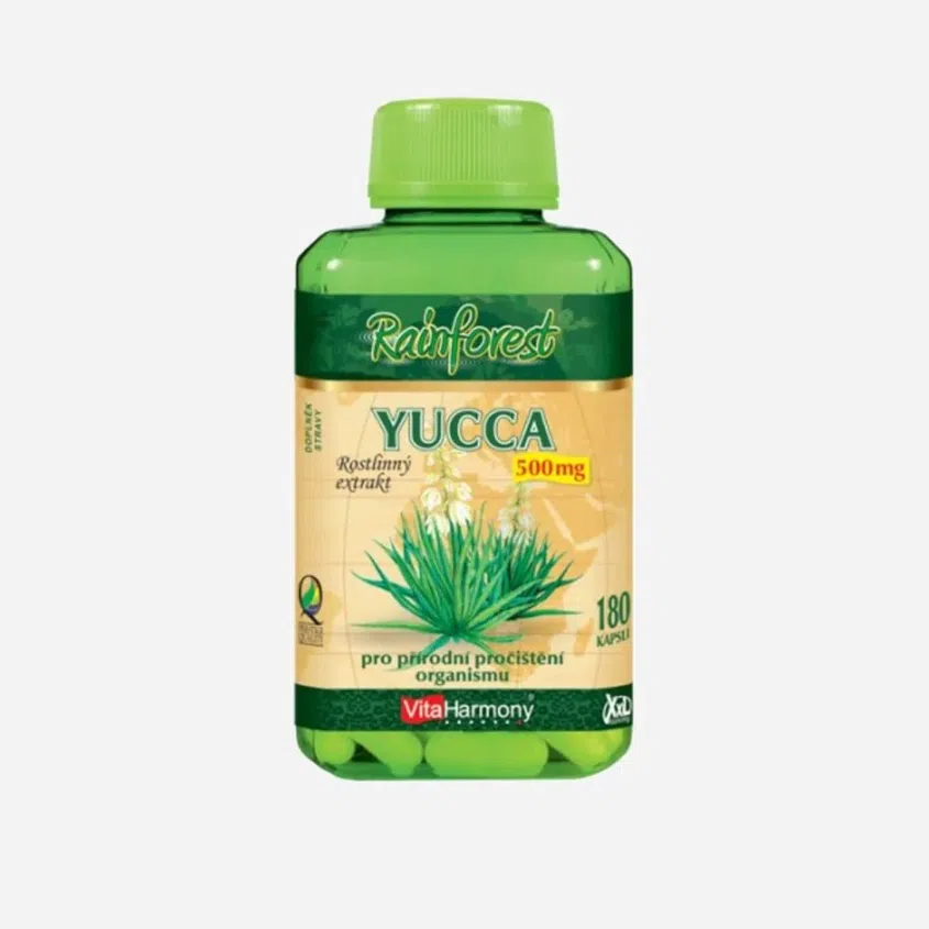 Yucca 500 mg - 180 kapslí, XXL economy 6 x 180 kapslí