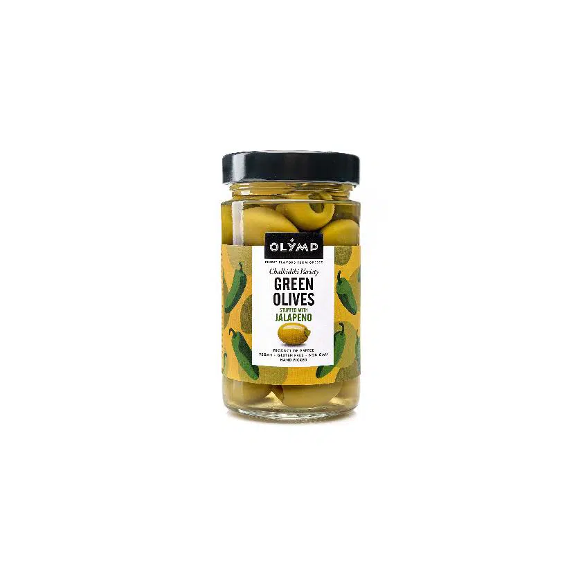 Zelené olivy s jalapeno 6 x 320 ml