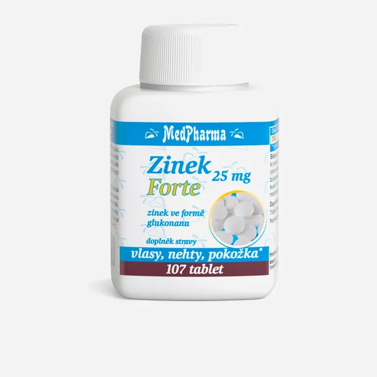 Zinek 25 mg Forte 6 x 107 tablet