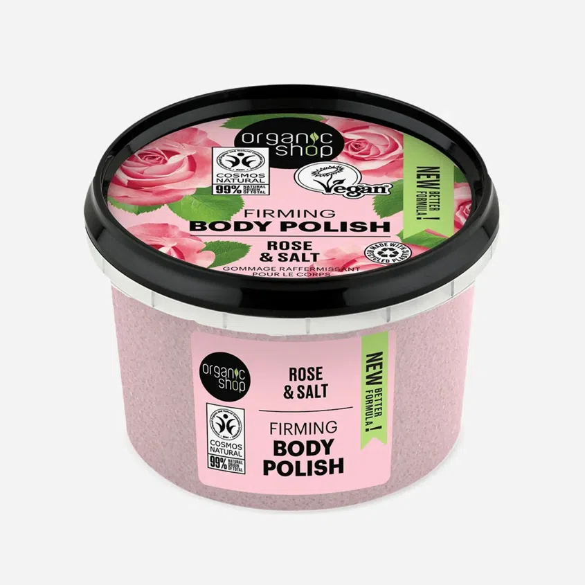 Zpevňující tělový peeling Růže a sůl 6 x 250 ml